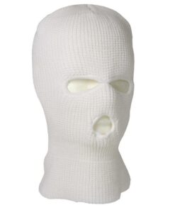 MIL-TEC 3-HOLE ACRLYIC BALACLAVA WHITE