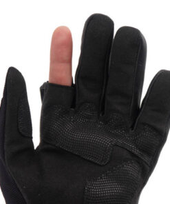 Alternative view of MIL-TEC TACTICAL LEATHER GLOVES - BLACK