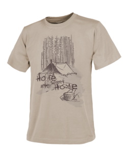 T-SHIRT "Home Sweet Home" (KHAKI) HELIKON-TEX