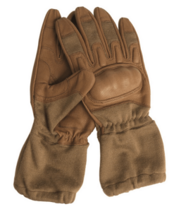 COYOTE ACTION GLOVES W.CUFF FLAME-RETAR MIL-TEC