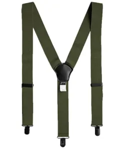 SUSPENDERS WITH CLIP (OLIV) MIL-TEC