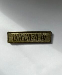 PATCH 80X20MM "MILBAZA.LV" (VELCRO)