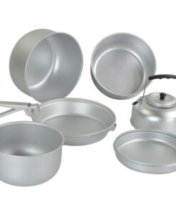 MIL-TEC ALU COOK-SET (3 COOK POTS,PAN,TEA POT)