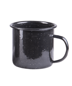 MIL-TEC BLACK WESTERN CUP ENAMELLED 350ML