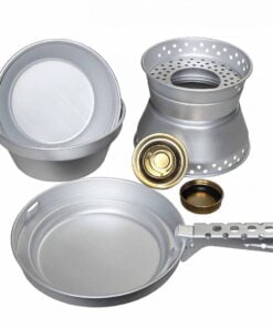 MIL-TEC ALU. COOK-SET (2 COOK POTS,PAN,BURNER)