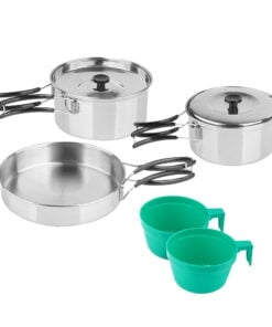 MIL-TEC COOK SET STAINLESS STEEL 2 PERSONS