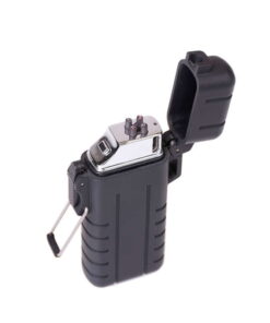 Alternative view of MIL-TEC TRÖBER® RECHARGEABLE LIGHTER ′ATOMIC X-ARC′
