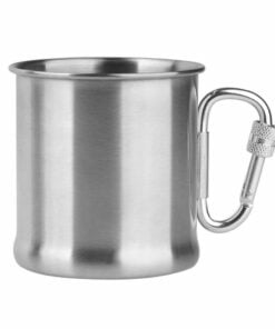 MIL-TEC КРУЖКА С КАРАБИНОМ 250ML S/STEEL KARABINER CUP