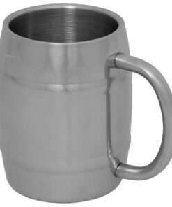 MFH STEEL THERMO MUG “BARREL”, 450 MILLILITERS