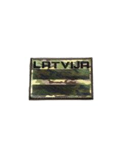 PATCH “LATVIAN FLAG” WITH ADHESIVE FILM - MULTICAM CAMOUFLAGE