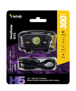 TECHNIK H15 GALVAS LUKTURIS, 300LM, IP65,